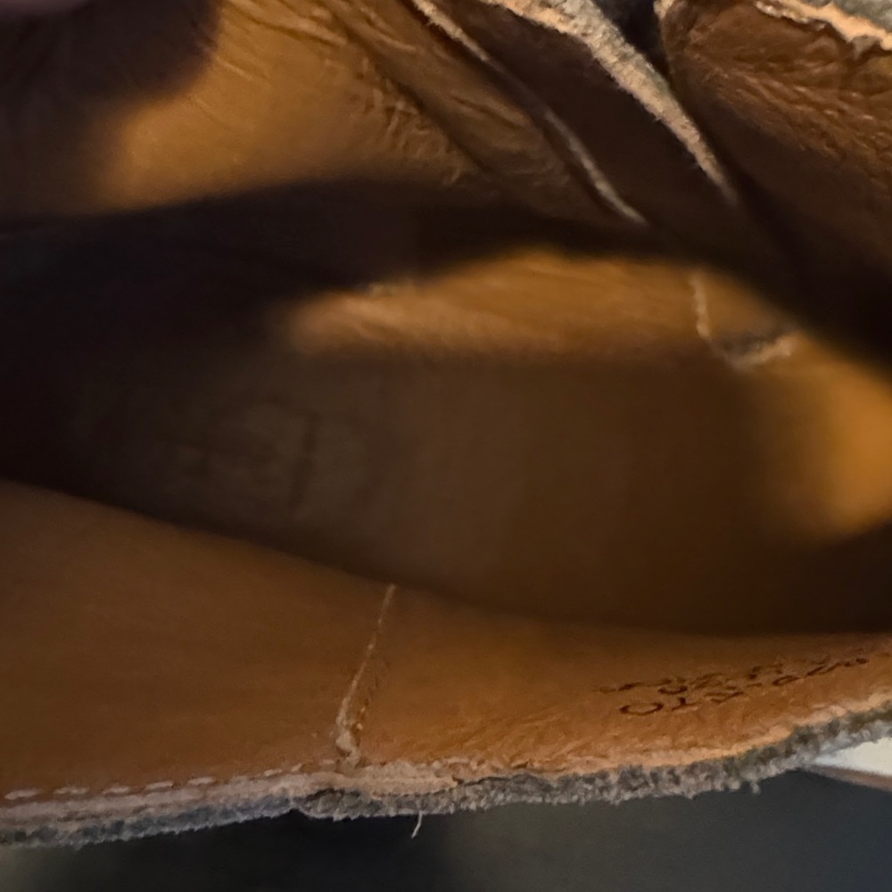 LIKE NEW Frye Taupe Suede Ankle Booties - Picture 10 of 11